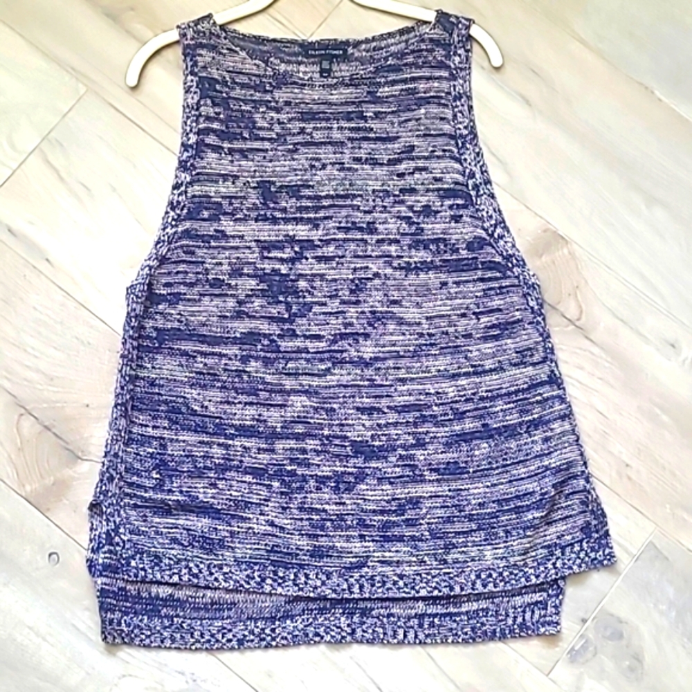 Eileen Fisher Organic Linen knit vest - Picture 2 of 4